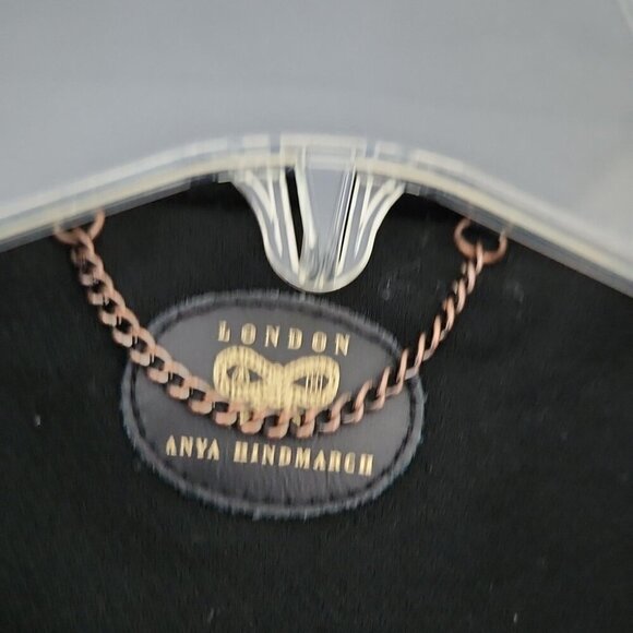 ANYA HINDMARCH | Short Wool Jacket Silk Lining Black Sz L - Picture 4 of 7